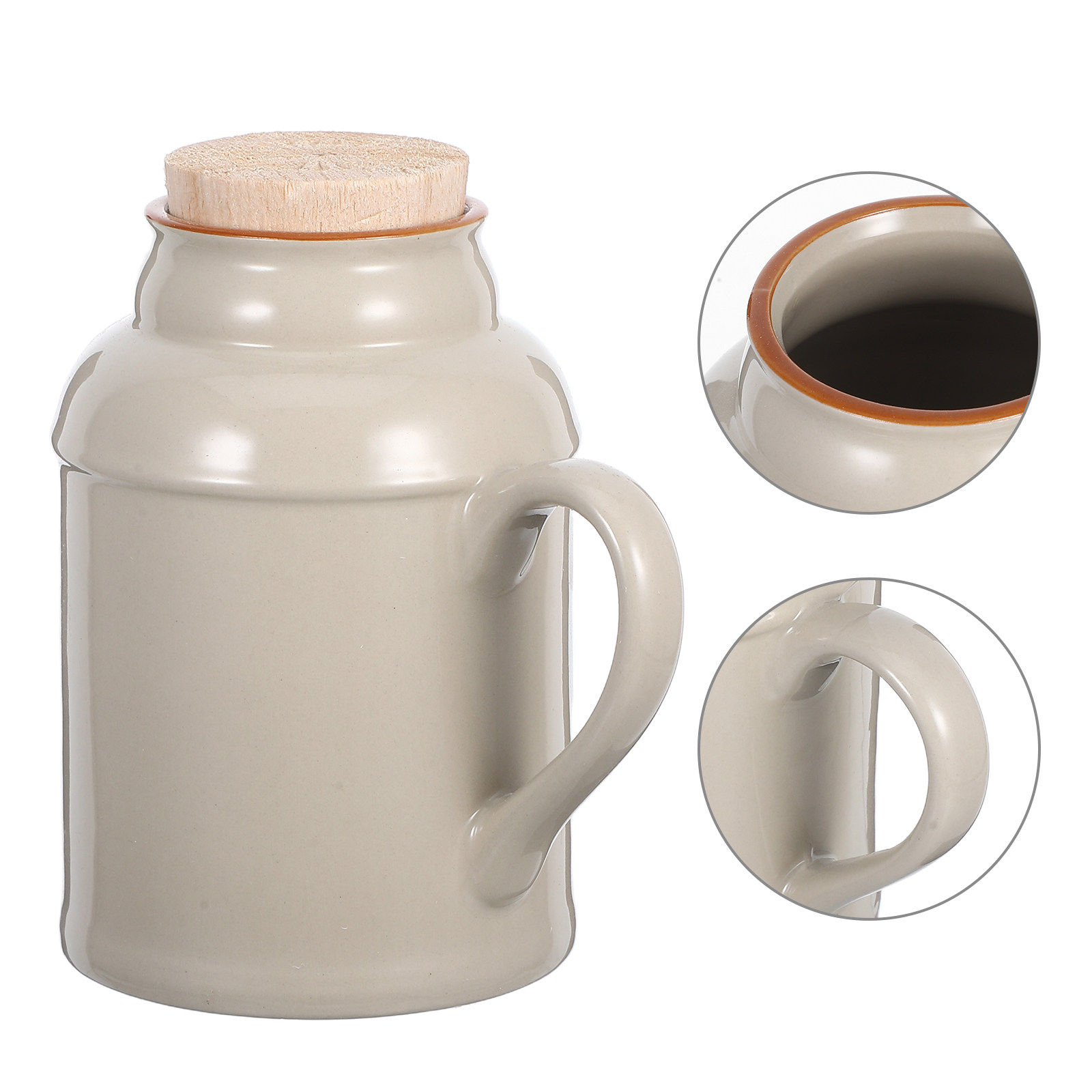 Tea And Coffee Kettle - Decorative Vintage Ceramic Water Kettle with