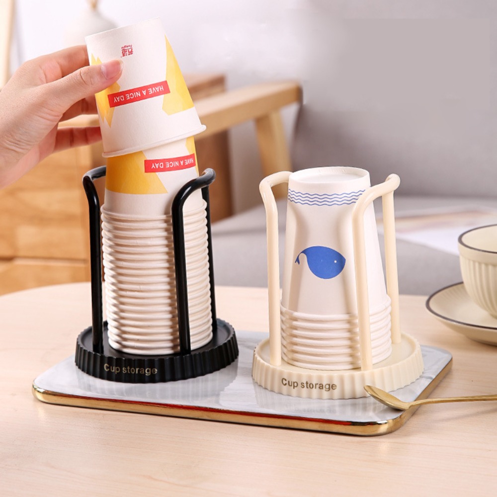 Coffee Tea Paper Cups - Disposable Cup Holder Desktop Paper Cup
