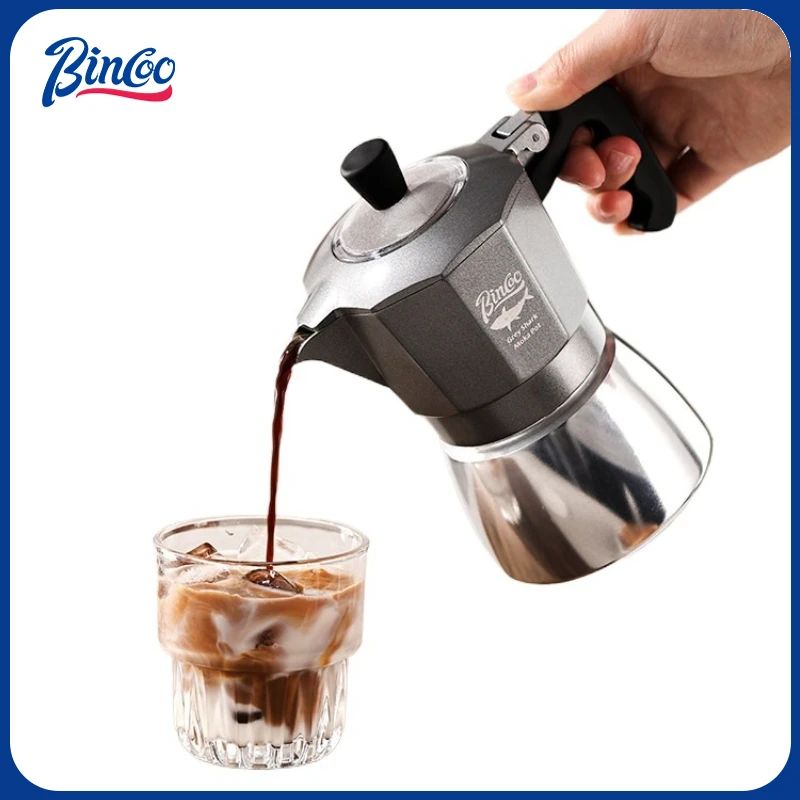Coffee Tea Making Machine - Bincoo 2 Cups Double Valve Moka