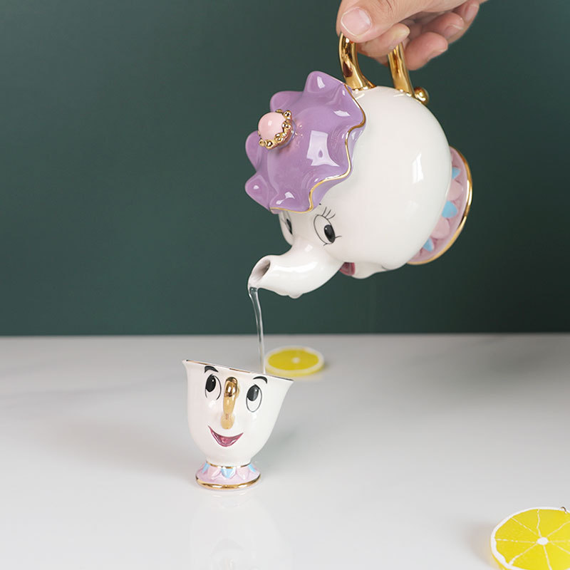 Coffee Tea Jug - In-Stock Teapot Cute Cartoon Beauty And