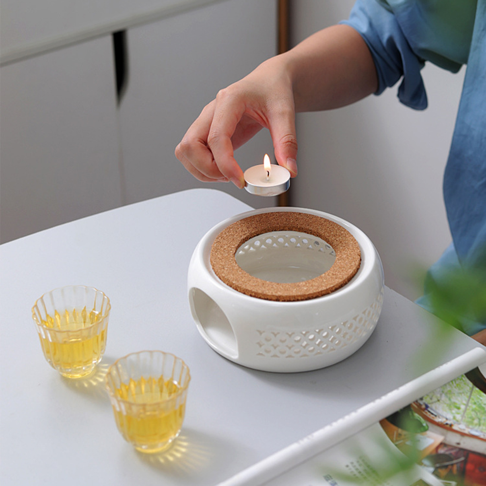 Coffee Tea Jug - Ceramic Teapot Heaters With Cork Cushion