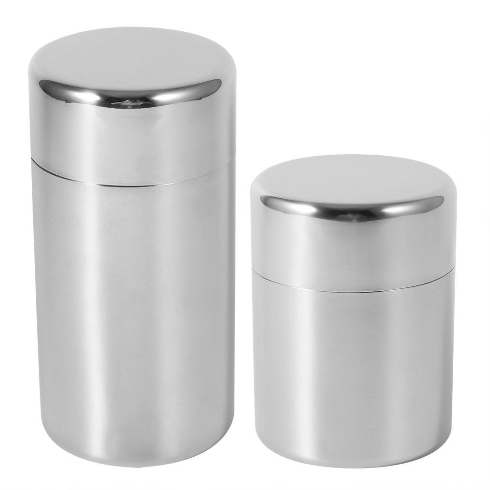 Tea Coffee Sugar Container - Stainless Steel Tea Leaf Tins Canister