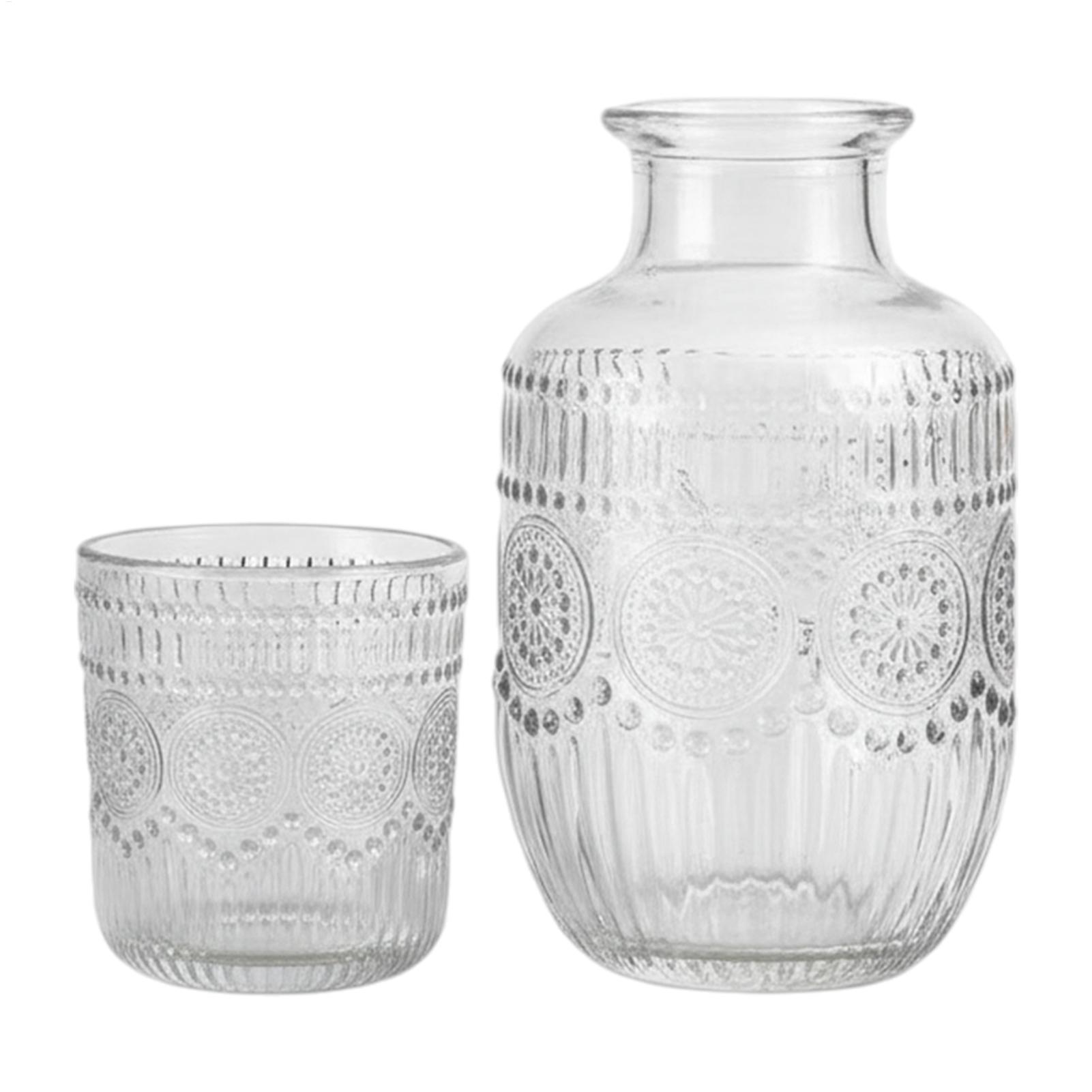 Coffee Tea Jug - 550ml Bedside Carafe Pitcher And Water
