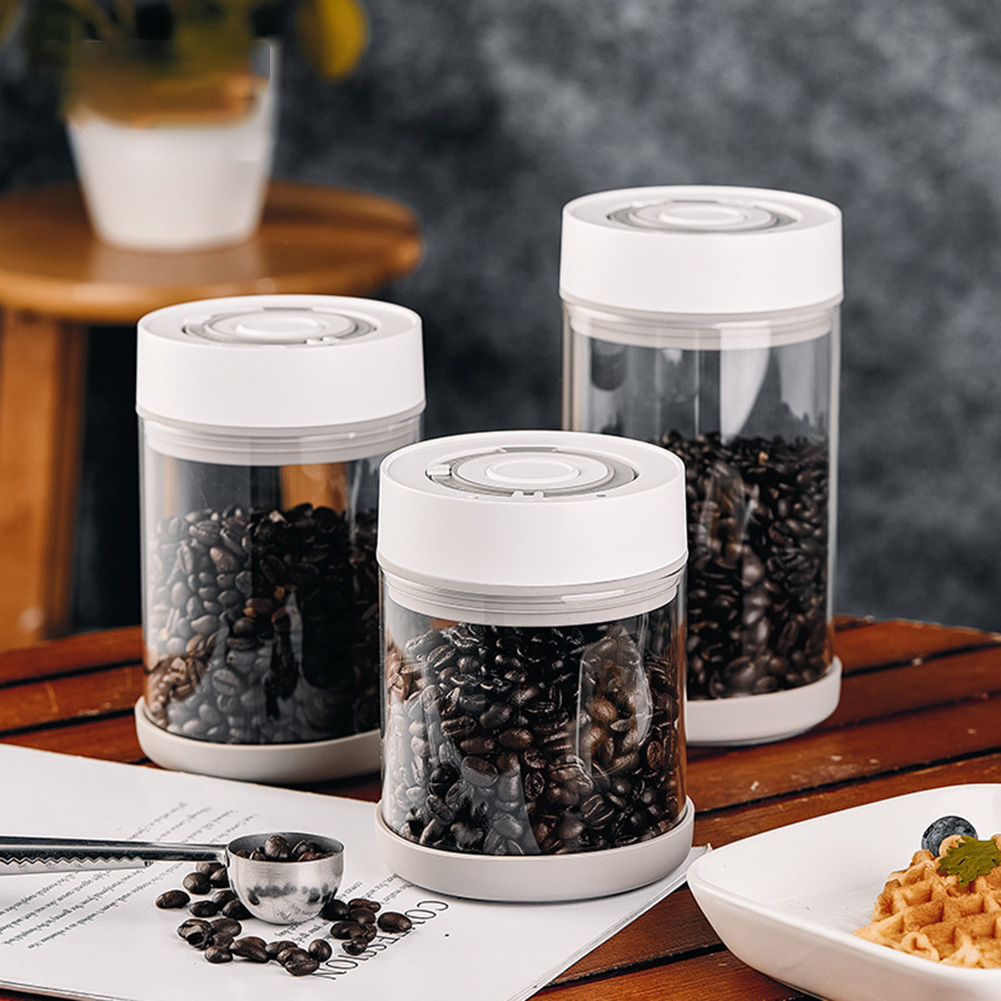 Coffee Tea Jug - Kitchen Moisture-proof Glass Coffee Bean Jar