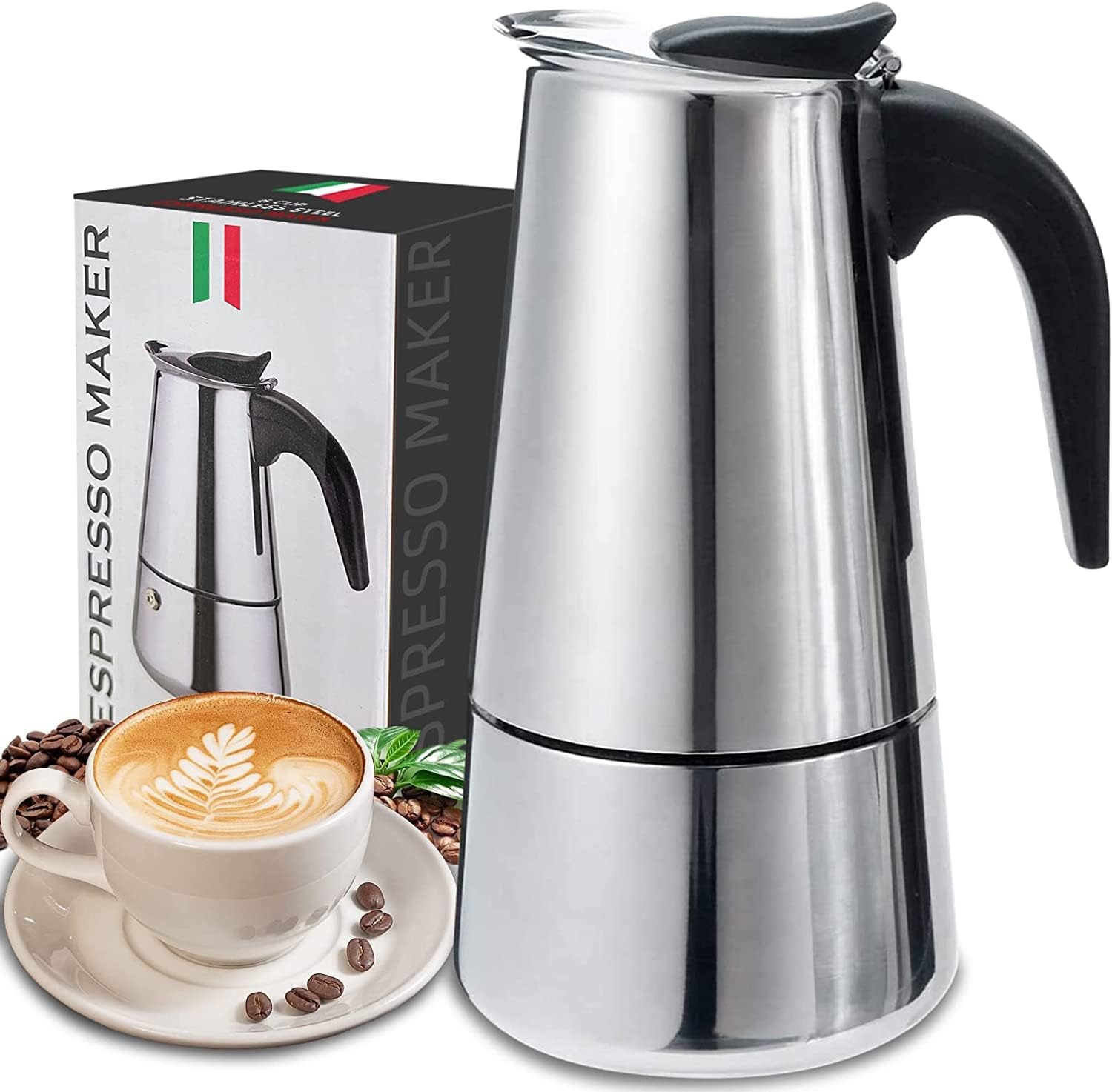 Coffee Tea Making Machine - 4/6/9 ly Moka nồi Caffe máy