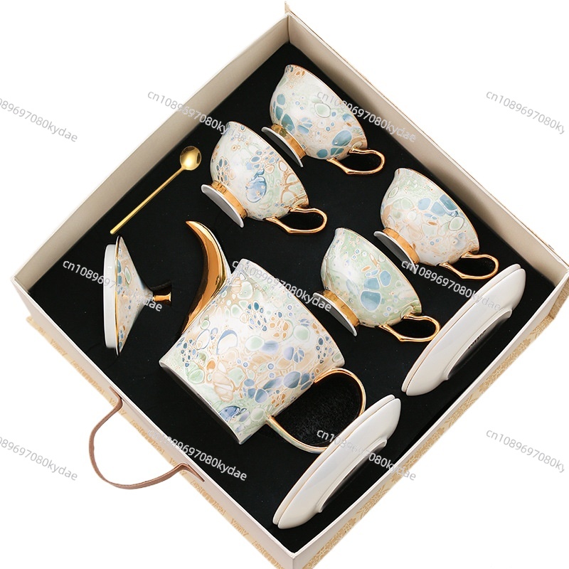 Tea And Coffee Kettle - Coffee cup ceramic kettle flower teapot