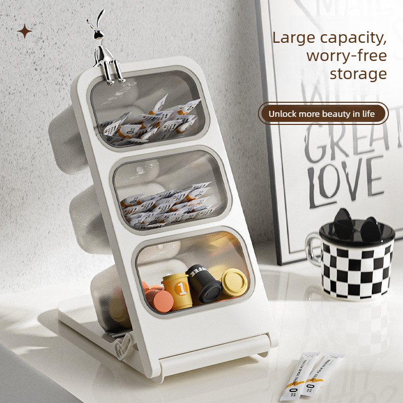 Coffee Tea Break - Multi-layer Coffee Capsule Storage Box Desktop