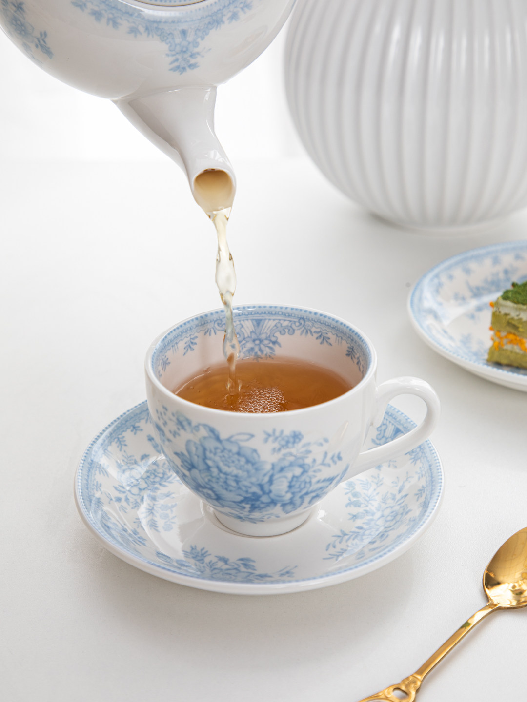 House, retro blue peony aftern - đánh giá và giá Coffee Tea English