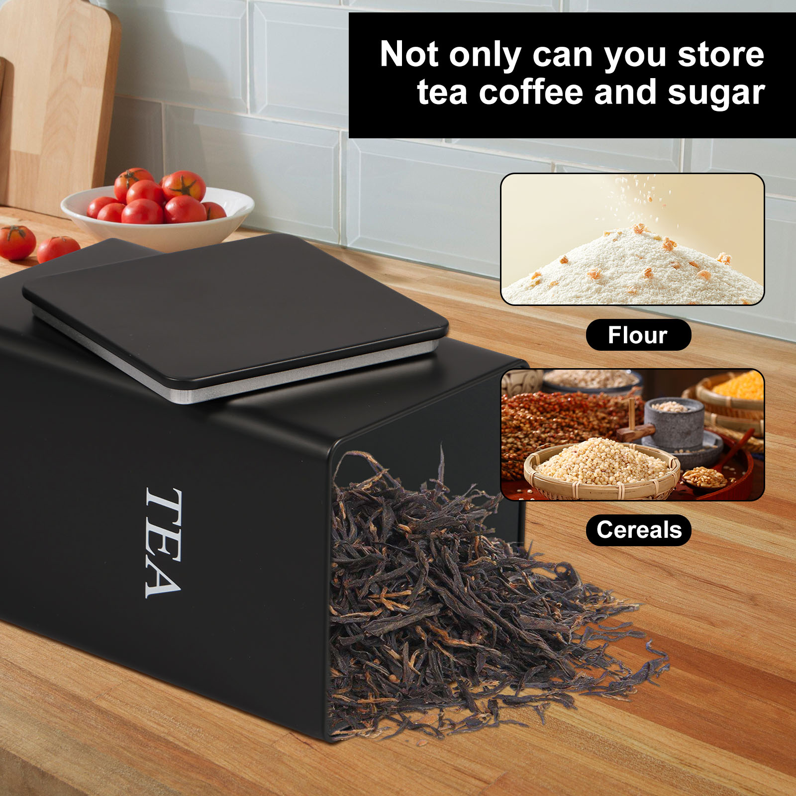 3Pcs Coffee Bean Storage Canis - đánh giá và giá Tea Coffee Sugar Container
