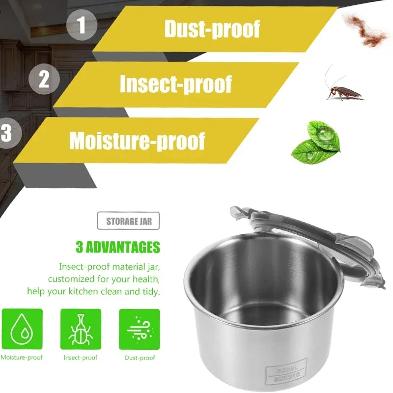 Stainless Steel Food Container - đánh giá và giá Coffee Tea Bean Leaf