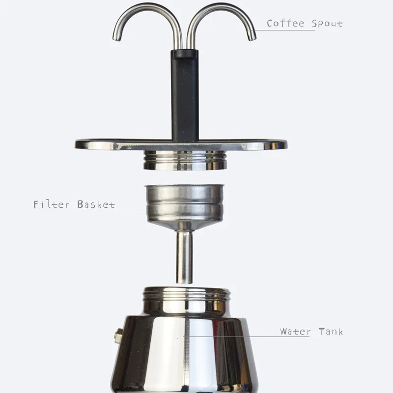 200ML Mini Moka Pot Double Tub - đánh giá và giá Coffee Tea Chocolate