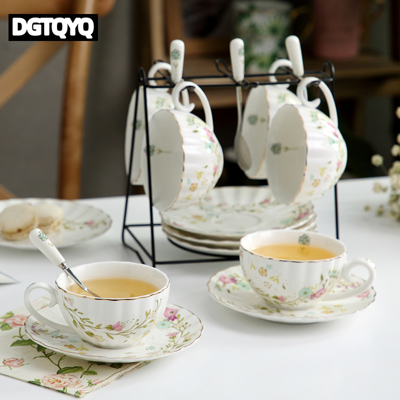 2Pcs Vintage Floral Ceramic Co - đánh giá và giá Coffee Tea Pictures