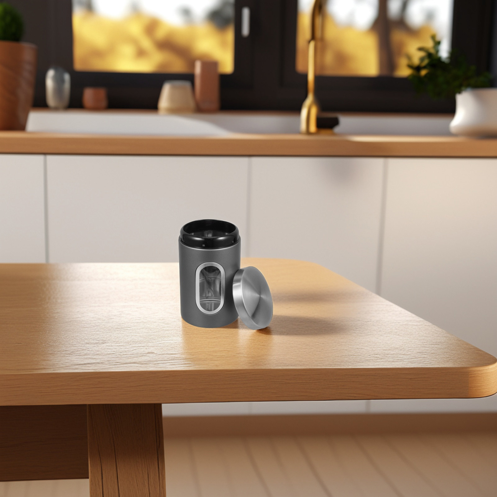 Stainless Steel Storage Canist - đánh giá và giá Tea Coffee Sugar Container