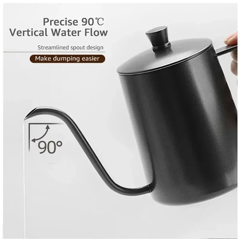 350/600ML Stainless Steel Drip - đánh giá và giá Tea And Coffee Kettle