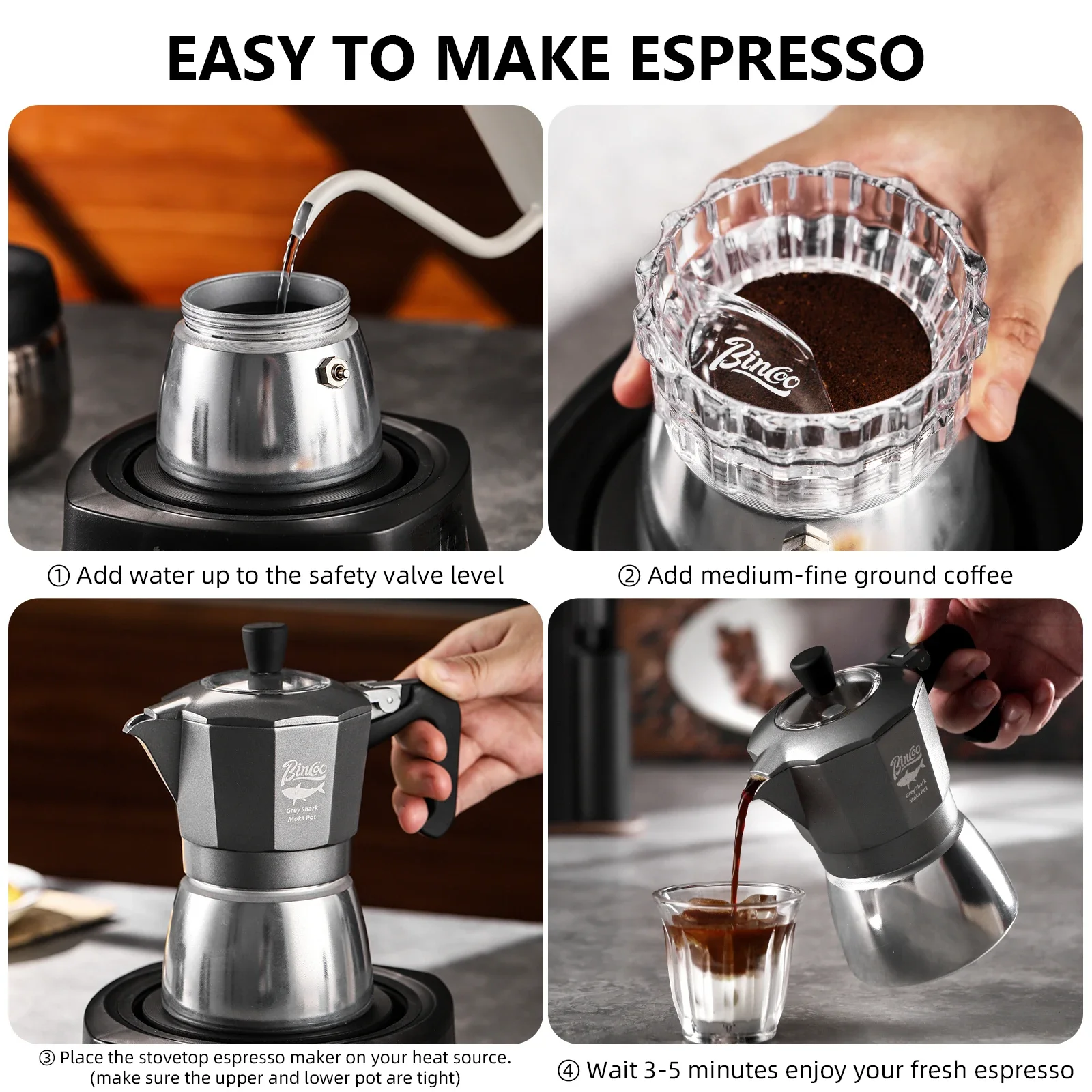 Bincoo 2 Cups Double Valve Mok - đánh giá và giá Coffee Tea Making Machine