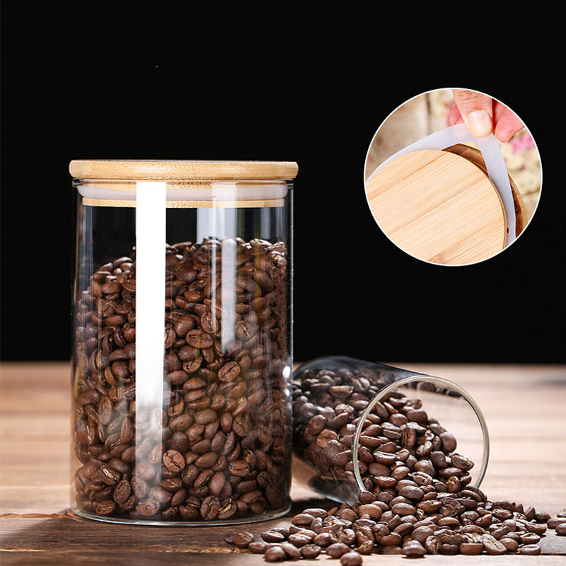 Glass Food Storage Jars with A - đánh giá và giá Coffee Tea Bean Leaf