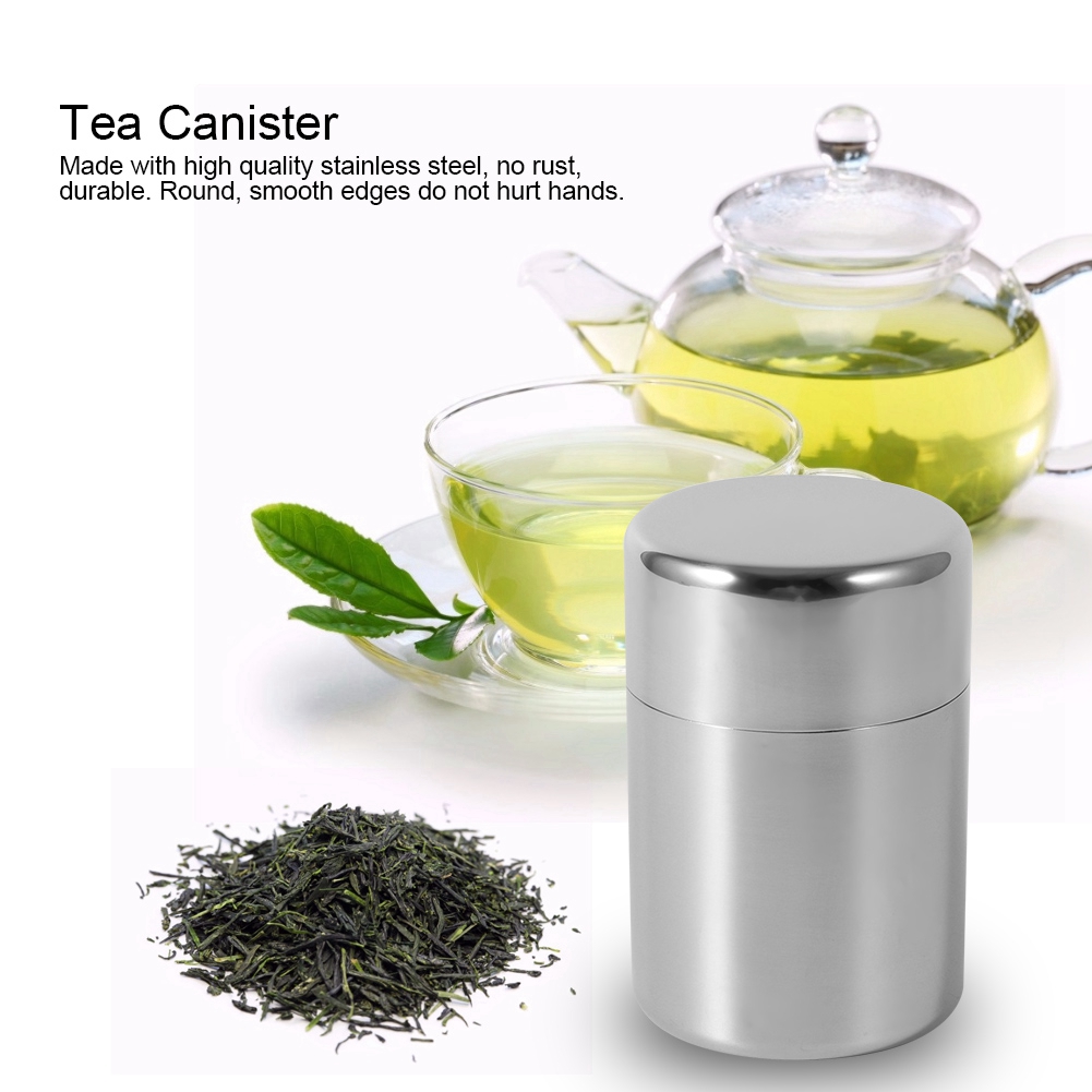 Stainless Steel Tea Leaf Tins  - đánh giá và giá Tea Coffee Sugar Container