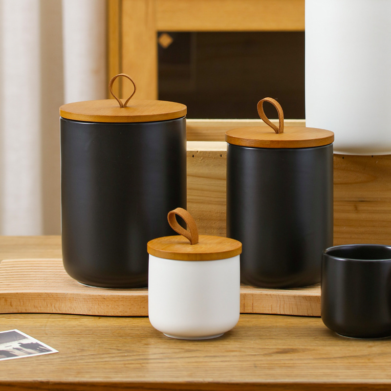 Nordic Ceramic Storage Jar Mat - đánh giá và giá Tea Coffee Sugar Container