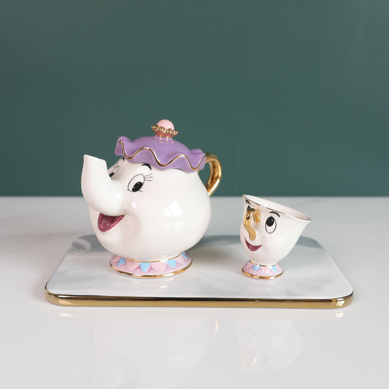 Hot Teapot Cartoon Beauty And  - đánh giá và giá Coffee Tea Jug