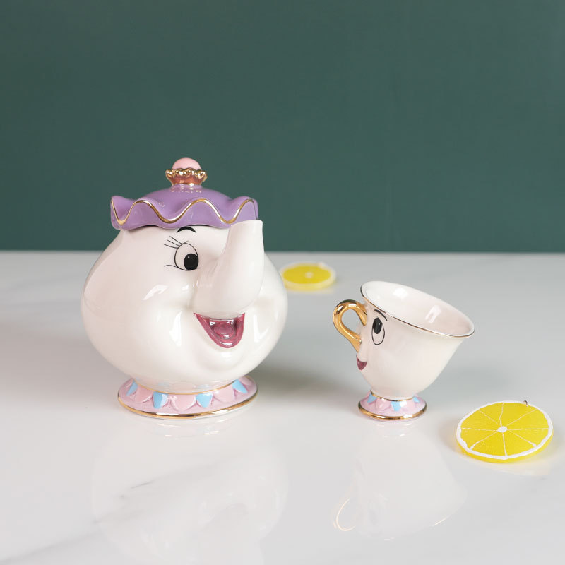 Hot Teapot Cartoon Beauty And  - đánh giá và giá Coffee Tea Jug