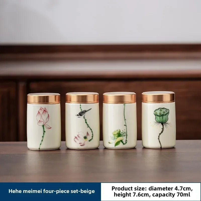 Boutique Tím Đất Sét Trà Caddy - đánh giá và giá Tea Coffee Sugar Container