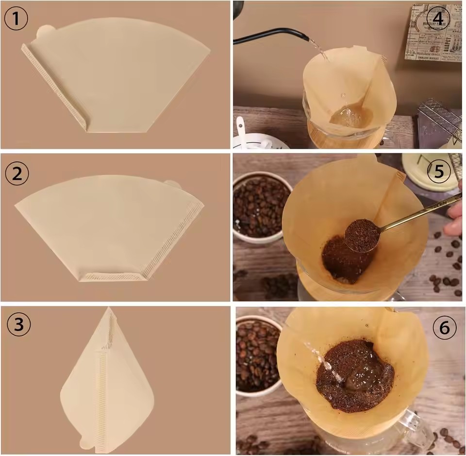 50pcs/set Log Pulp Paper Coffe - đánh giá và giá Coffee Tea Infusion