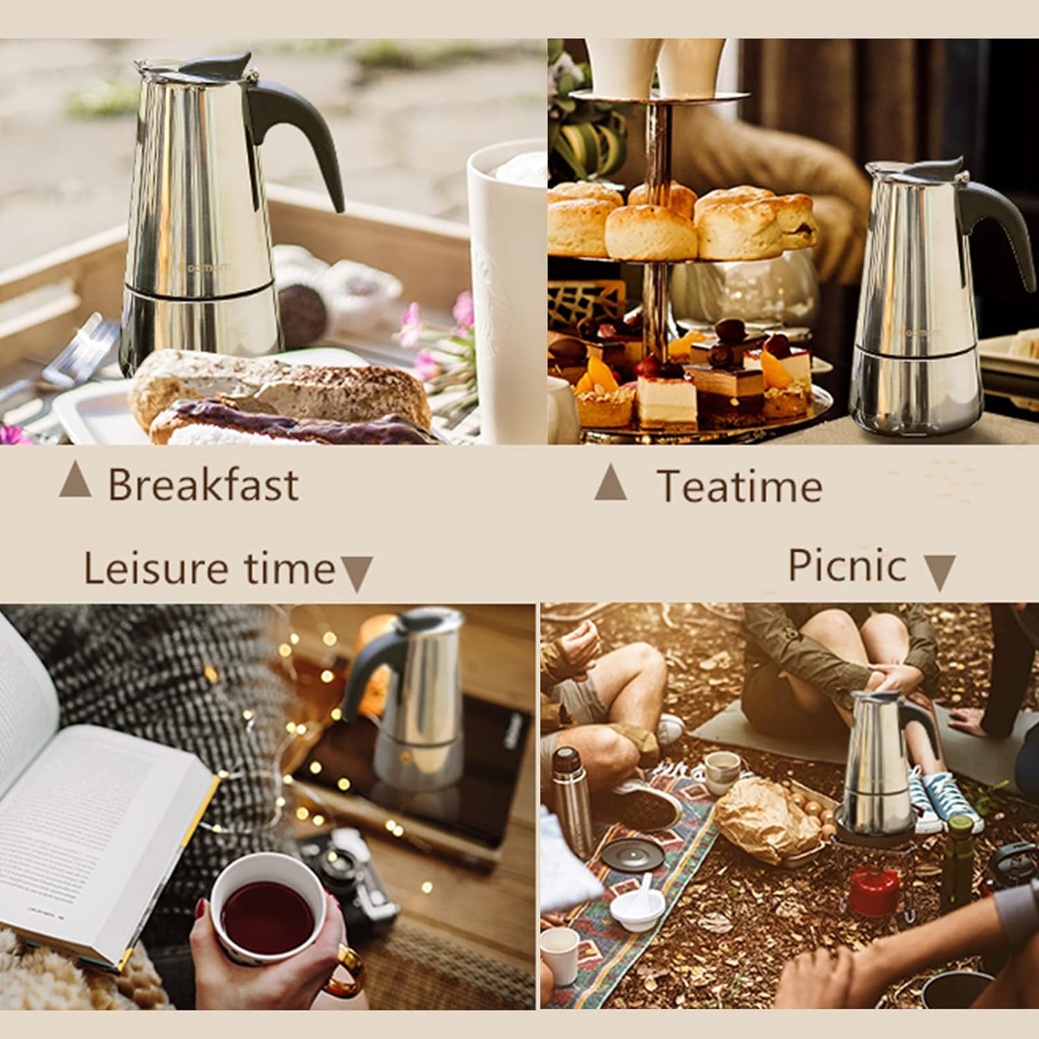 4/6/9 ly Moka nồi Caffe máy Es - đánh giá và giá Coffee Tea Making Machine