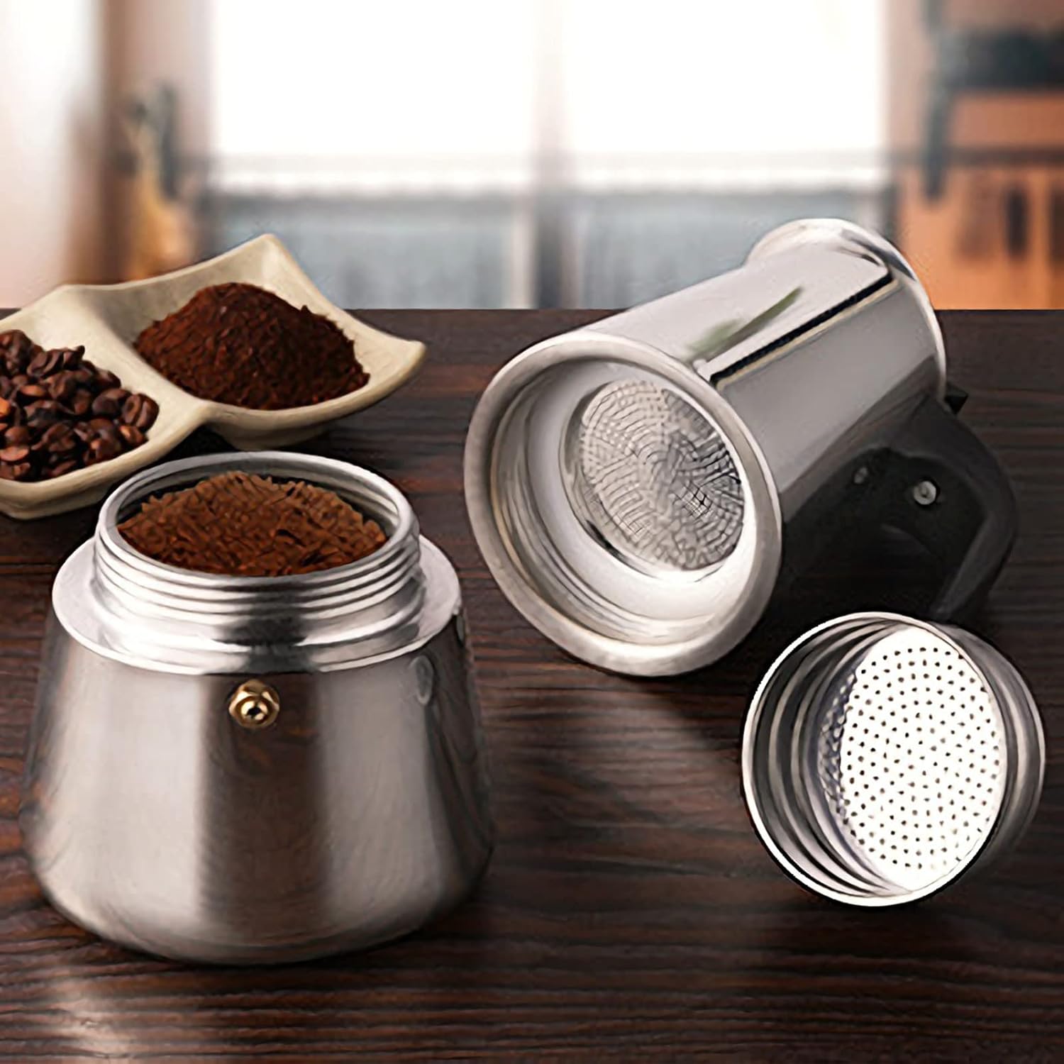 4/6/9 ly Moka nồi Caffe máy Es - đánh giá và giá Coffee Tea Making Machine