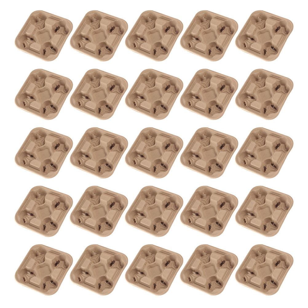 25Pcs Four Cup Paper Pulp Hold - đánh giá và giá Coffee Tea Paper Cups