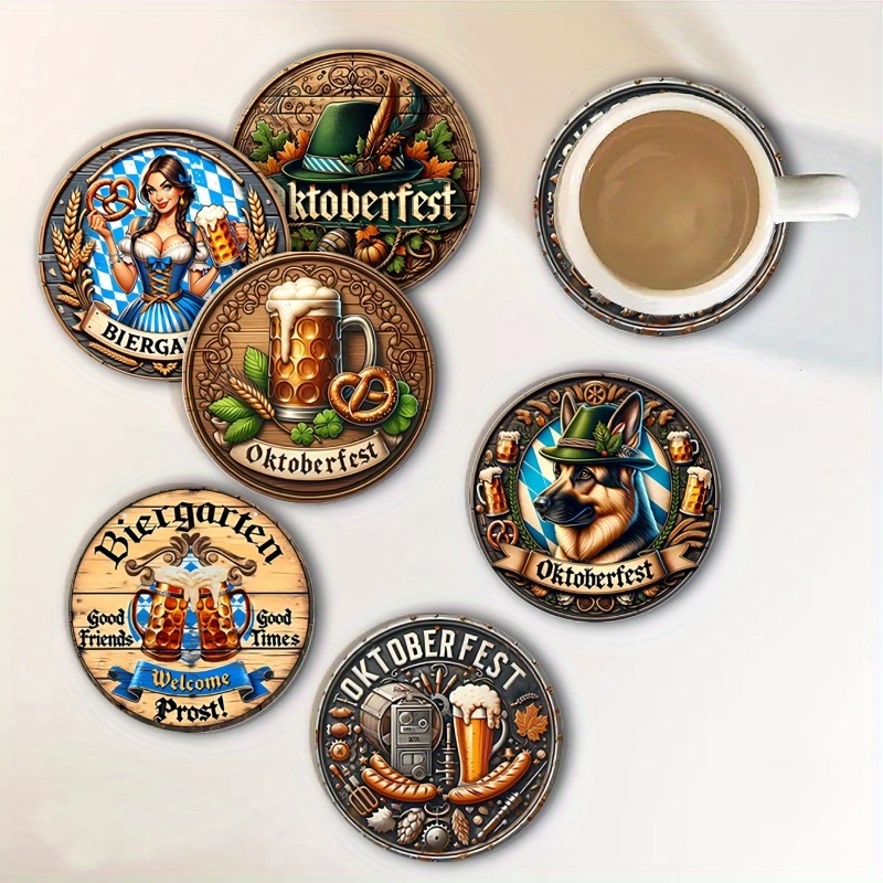 6pcs 4in Wooden Vintage Beer F - đánh giá và giá Coffee Tea Jug