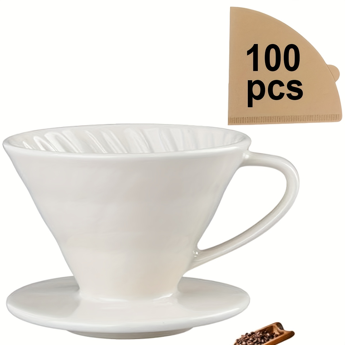 Pour Over Coffee Maker, Cerami - đánh giá và giá Coffee Tea Paper Cups