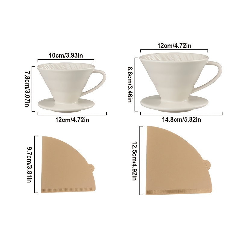 Pour Over Coffee Maker, Cerami - đánh giá và giá Coffee Tea Paper Cups
