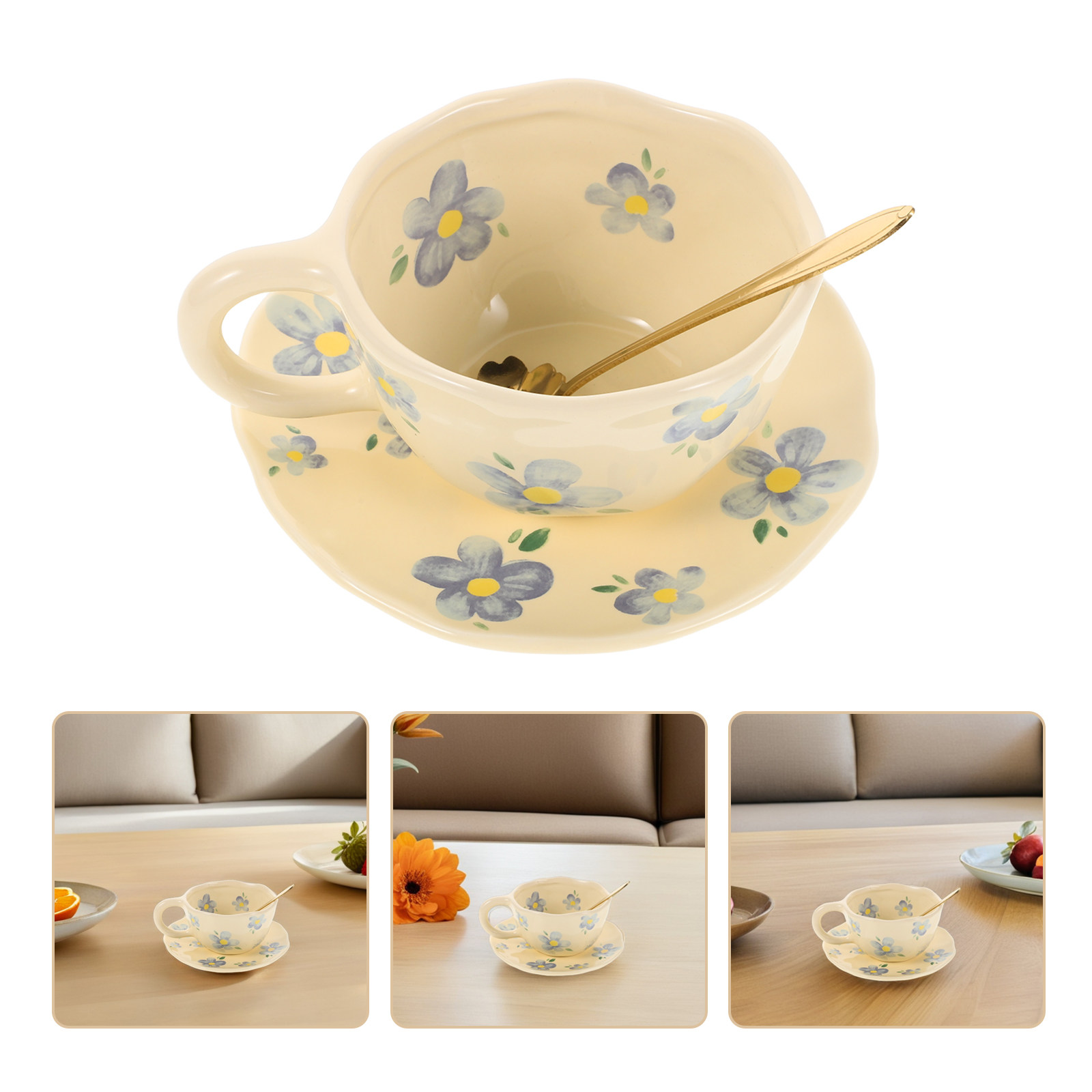 1Set Creative Ceramic Coffee C - đánh giá và giá Coffee Tea Break
