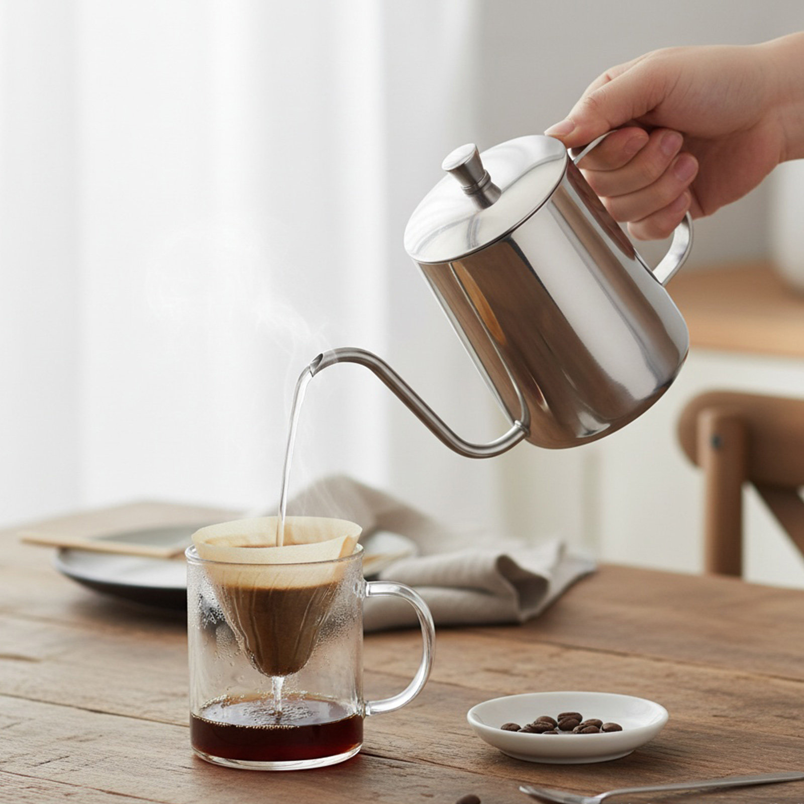 600Ml Stainless Steel Coffee B - đánh giá và giá Tea And Coffee Kettle