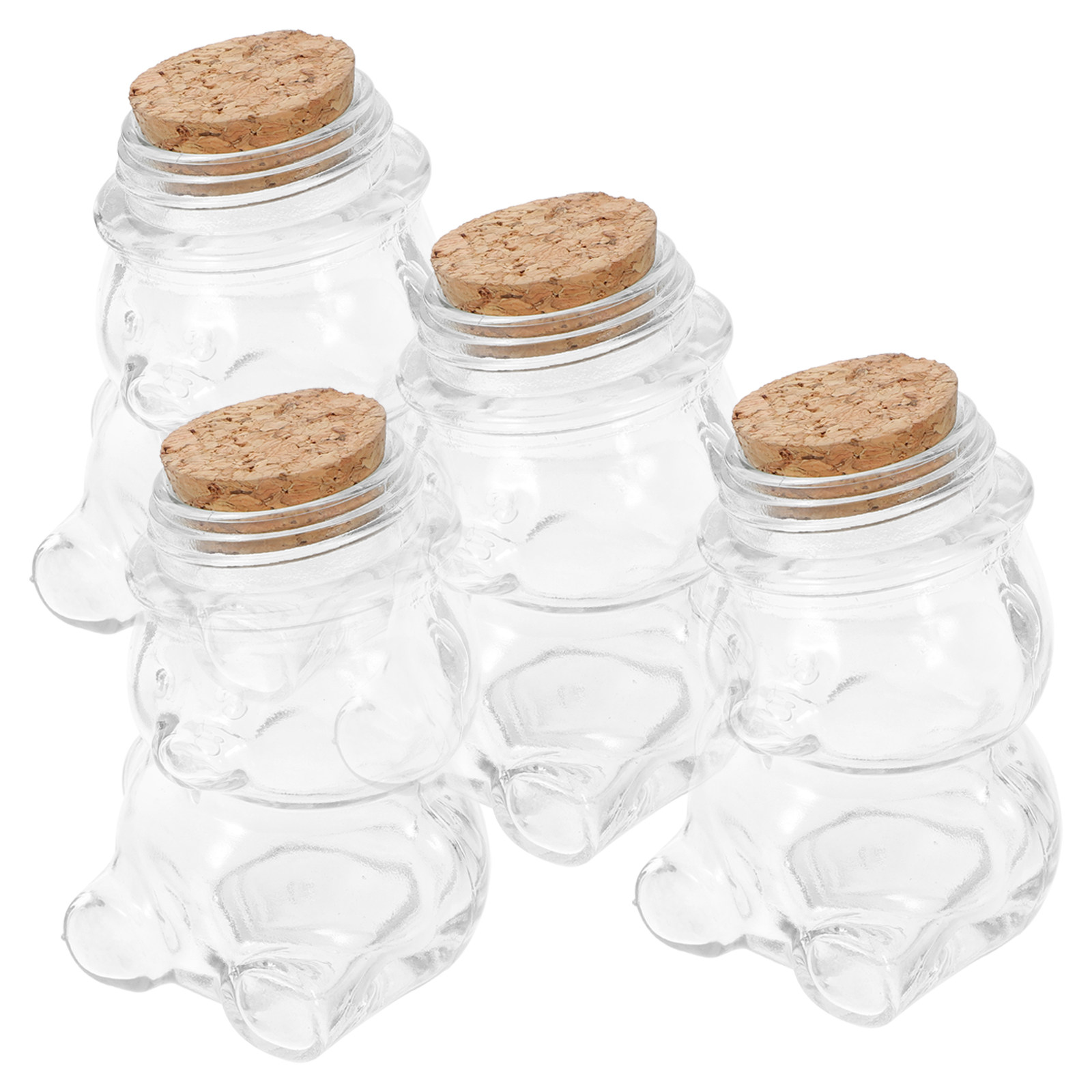4Pcs Glass Candy Jar Set Trans - đánh giá và giá Tea Coffee Sugar Container
