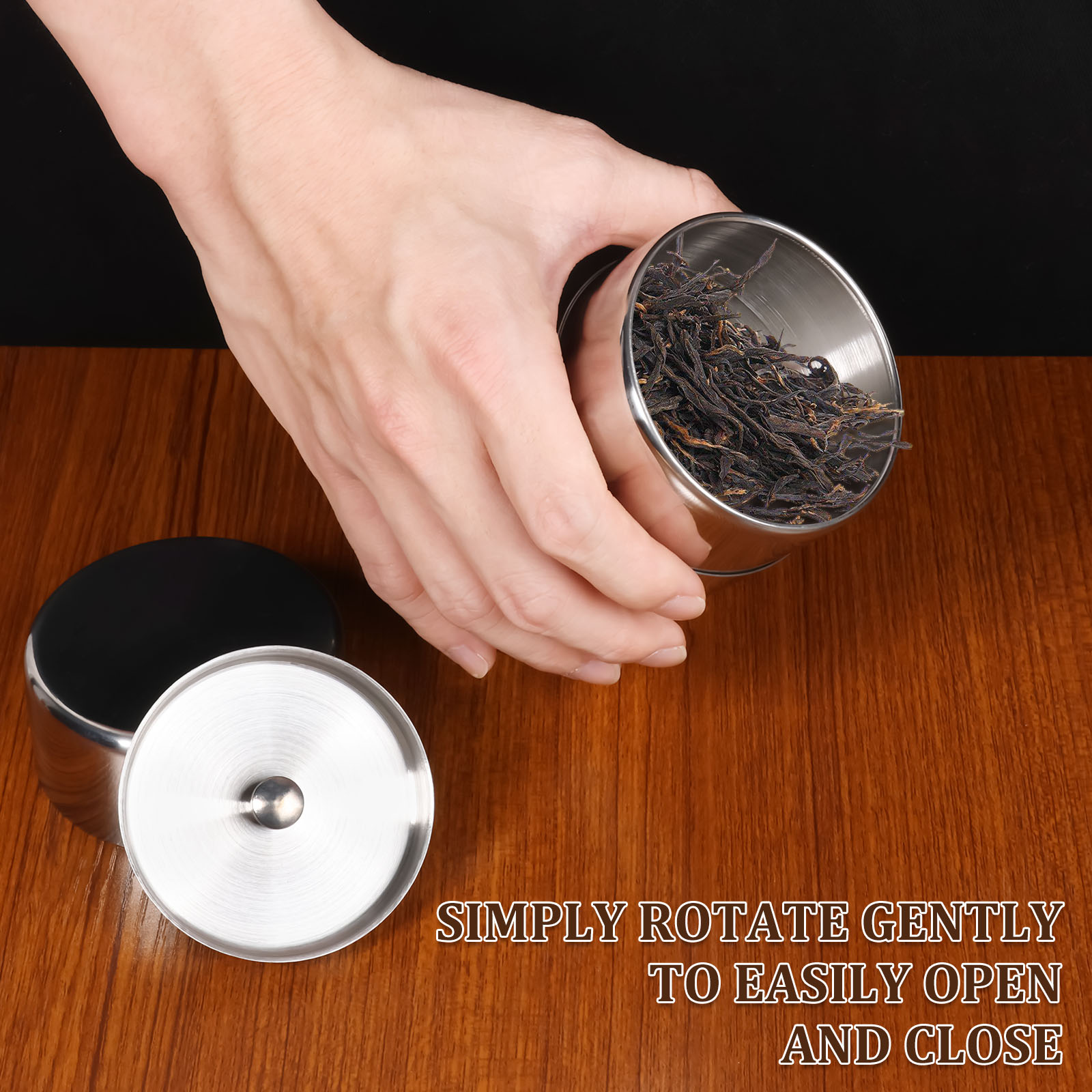 Stainless Steel Tea Leaf Tins  - đánh giá và giá Coffee Tea Bean Leaf