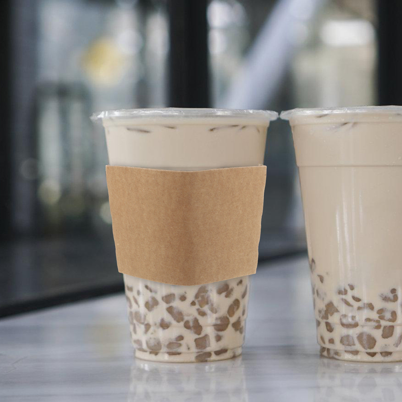 100Pcs Kraft Paper Cup Sleeves - đánh giá và giá Coffee Tea Paper Cups