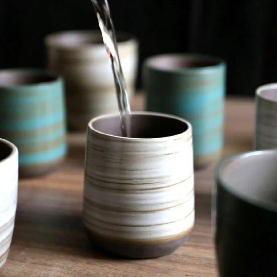 Hand-Painted Crackle Glaze Sto - đánh giá và giá Coffee Tea Pictures