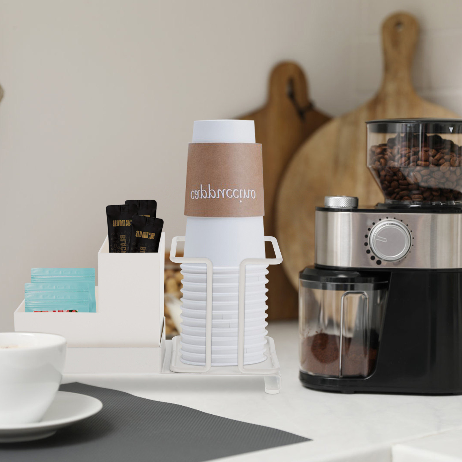 Coffee Bar Organizer Disposabl - đánh giá và giá Coffee Tea Paper Cups