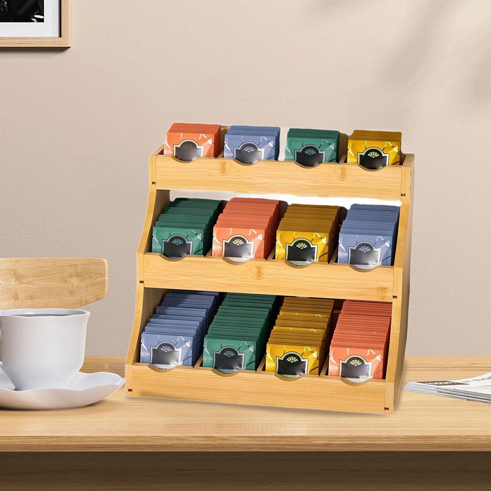 Tea Bag Organizer Wood Coffee  - đánh giá và giá Coffee Tea Break
