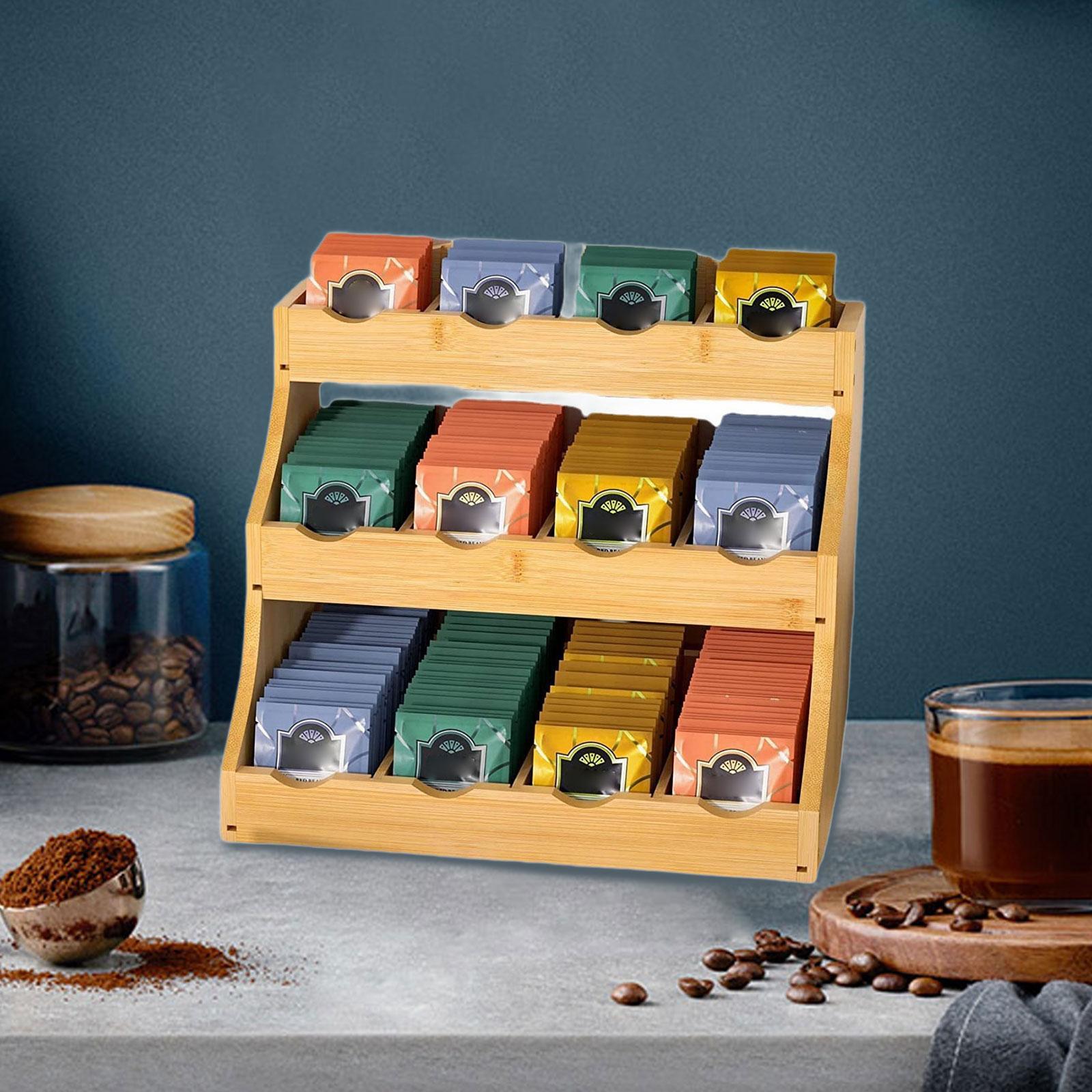 Tea Bag Organizer Wood Coffee  - đánh giá và giá Coffee Tea Break