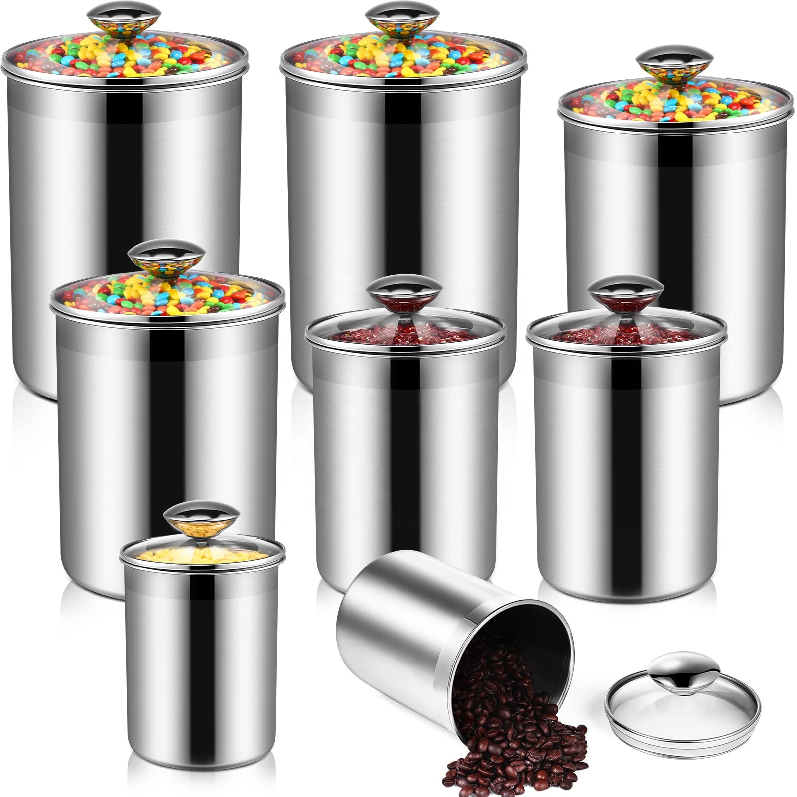 Food Storage Containers Tea Co - đánh giá và giá Tea Coffee Sugar Container