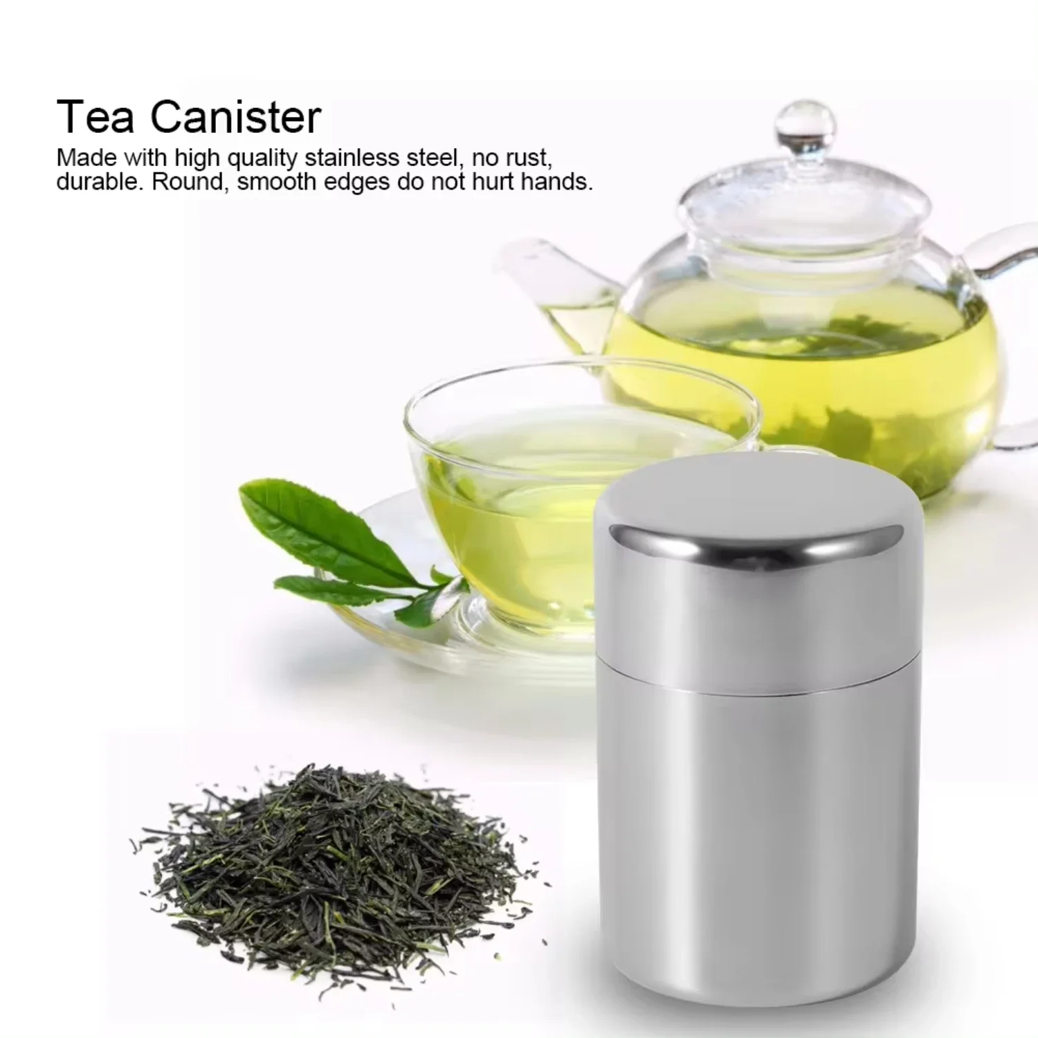 Stainless Steel Tea Leaf Tins  - đánh giá và giá Tea Coffee Sugar Container