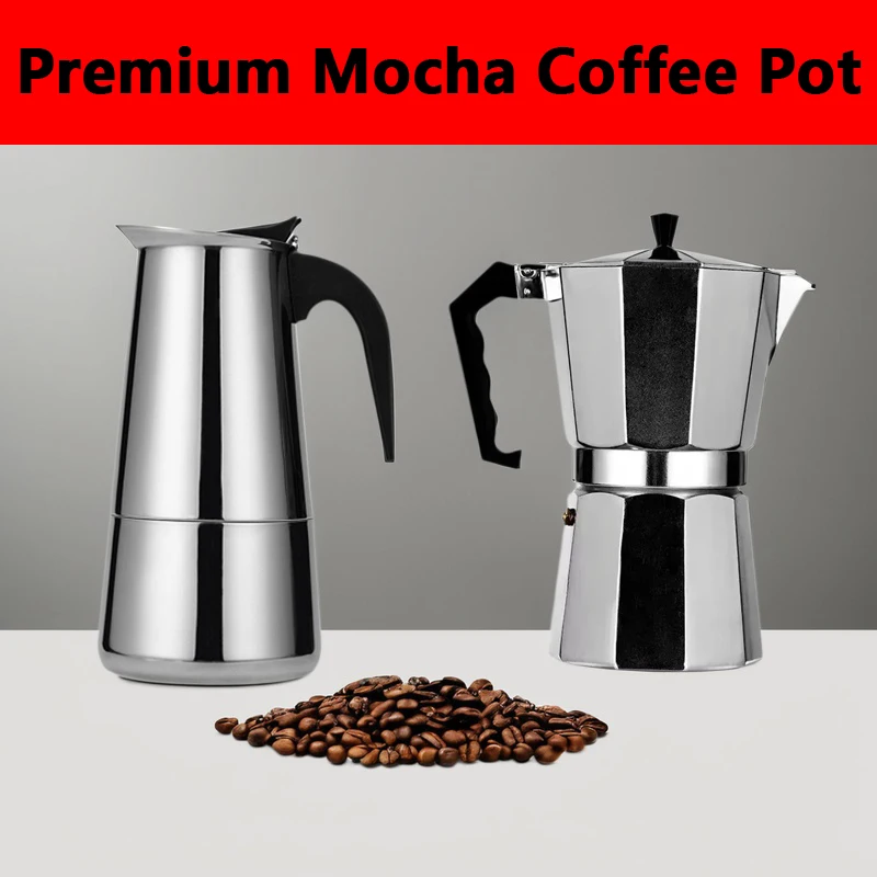 Coffee Maker Moka Pot 50ml-600 - đánh giá và giá Coffee Tea Chocolate