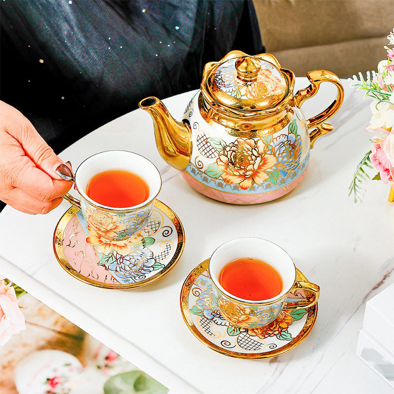 14 Piece Set Household Europea - đánh giá và giá Coffee Tea English