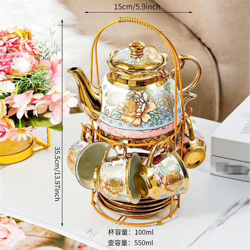 14 Piece Set Household Europea - đánh giá và giá Coffee Tea English