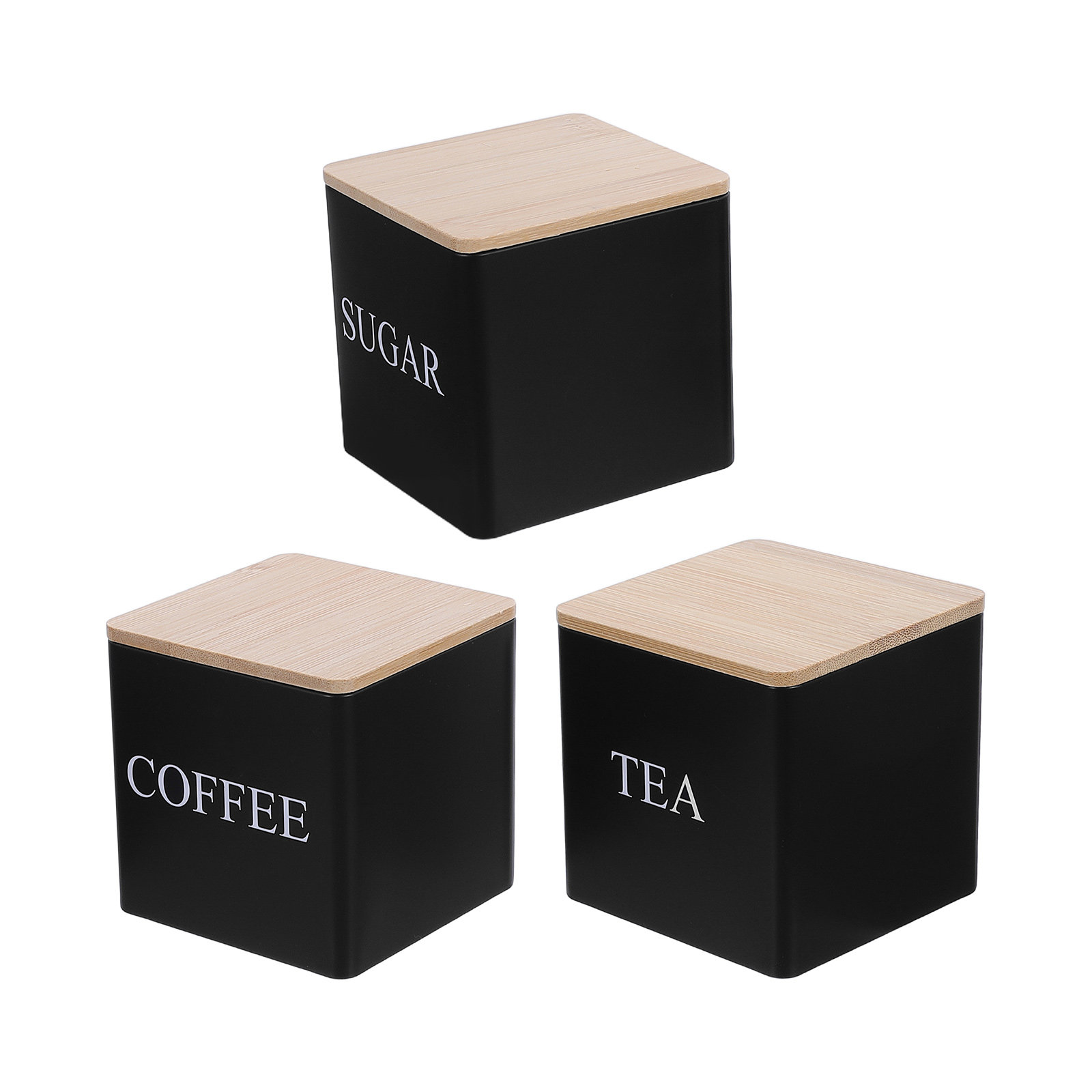 3Pcs Metal Tea Coffee Sugar Ca - đánh giá và giá Tea Coffee Sugar Container