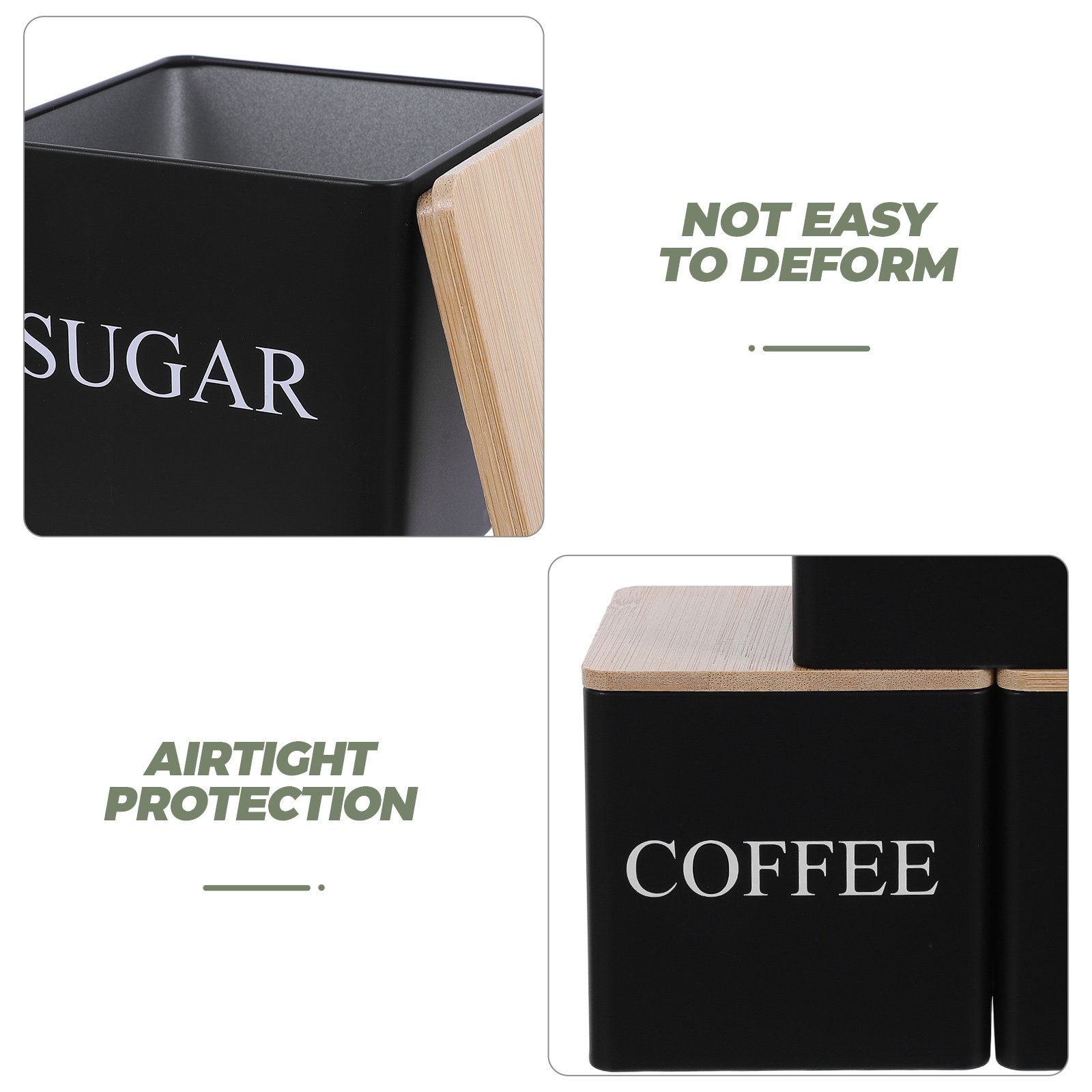 3Pcs Metal Tea Coffee Sugar Ca - đánh giá và giá Tea Coffee Sugar Container